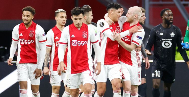 Neres kopt Ajax naar volgende ronde Europa League na zenuwslopend slot