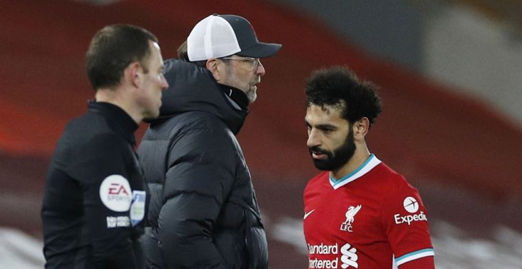 'Klopp ging tekeer tegen Salah voor wissel, Egyptenaar boos'
