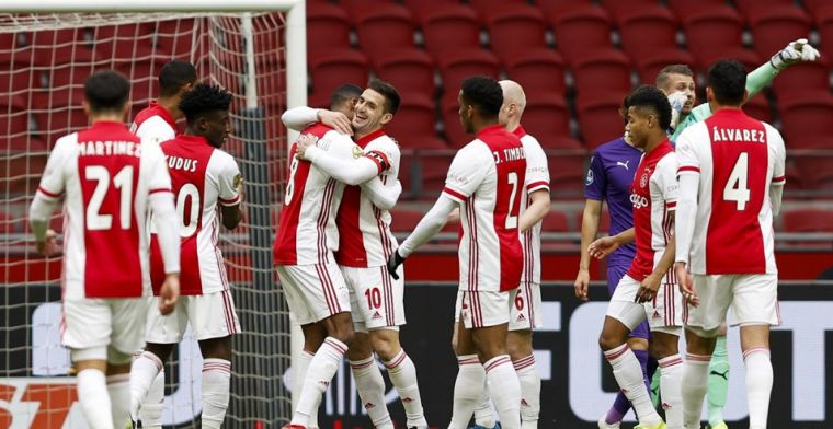 LIVE: Ajax wint ruim van Groningen en kan blik op Young Boys richten (gesloten)