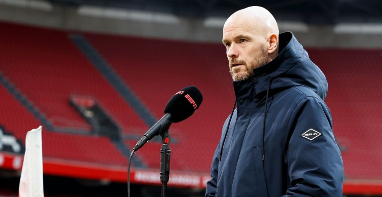 Ten Hag wuift ESPN-suggestie over seizoen Ajax weg: Nee, dat is natuurlijk onzin