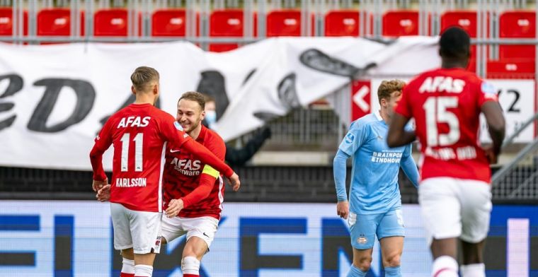Rapport voor AZ en PSV: niemand zakt door het ijs tijdens 'strijd om plek twee'