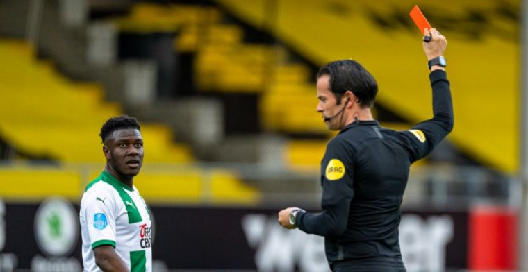 Groningen 70 minuten met man minder tegen VVV, El Hankouri zorgt tóch voor zege