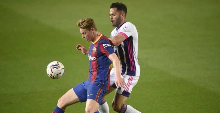 Frenkie de Jong om twee redenen opgelucht bij Barça: 'Ik was een beetje nerveus'