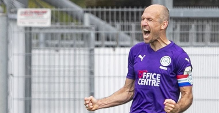 Vraagteken achter naam Robben voor duel met AZ na hoofdrol tegen FC Emmen