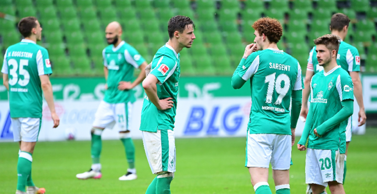 Werder Bremen degradeert voor het eerst sinds 1980 uit de Bundesliga