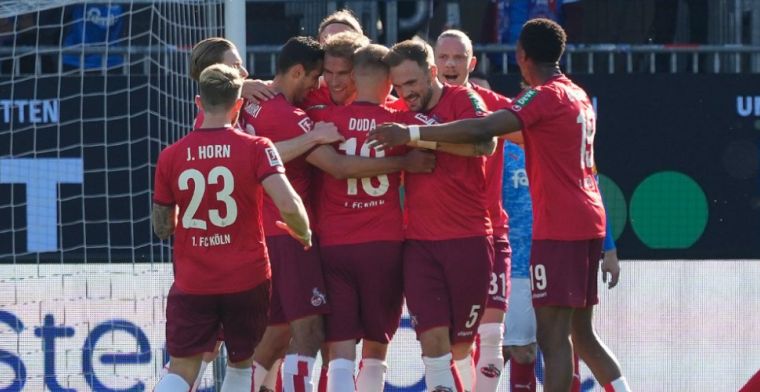 Köln poetst nederlaag overtuigend weg en speelt ook volgend seizoen in Bundesliga
