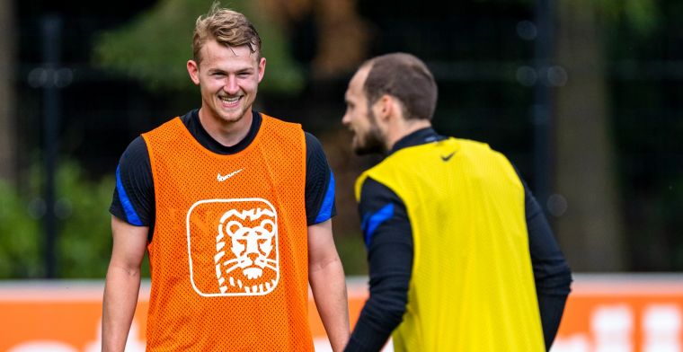 De Ligt staakt eerste Oranje-training in Portugal, De Jong en Wijnaldum ontbreken