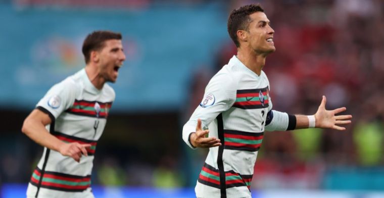 Portugal vecht zich in slotfase langs Hongarije, Ronaldo EK-topscorer aller tijden