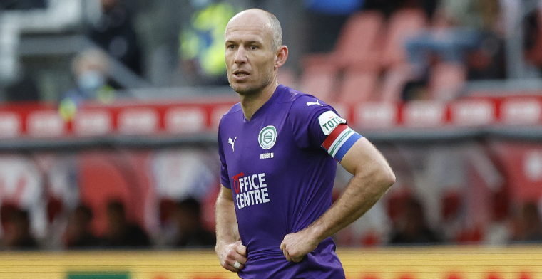 Robben voedt geruchten en speelt mee met FC Groningen O18