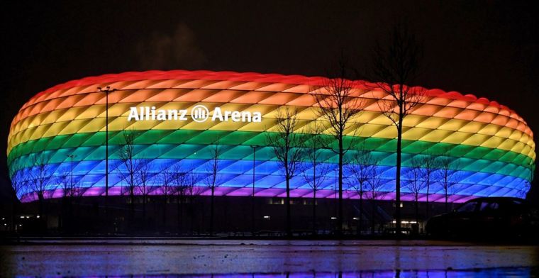 UEFA ontkent politiek besluit en draagt 'met trots kleuren van de regenboog'