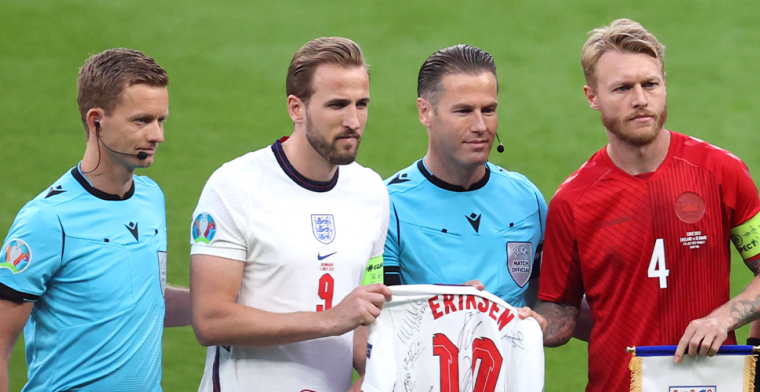 Mooie beelden van Wembley: Engelsen steken Eriksen hart onder de riem