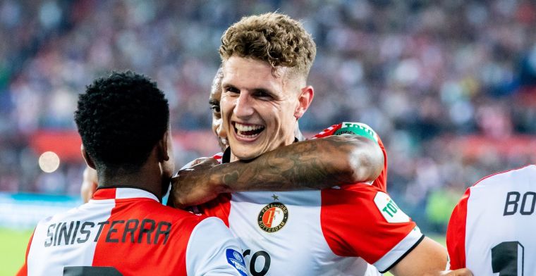Feyenoord staat mede door cruciale Til met één been in play-offs Conference League