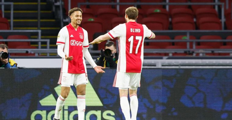 Rensch breekt ijs met 'heel goede speler' Ajax: 'Op hem af stappen eerst lastig'