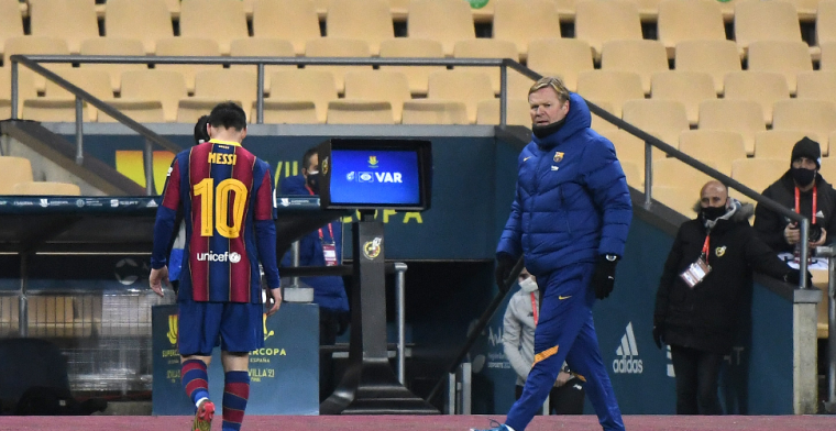 Koeman meteen onder druk, ook na exit Messi: 'Hij was dicht bij een ontslag'