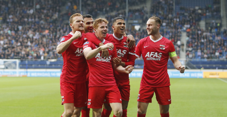 AZ pakt uit bij Heerenveen de eerste driepunter van het seizoen