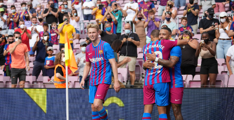 Sergi Roberto en Memphis bezorgen Barcelona de tweede zege van het seizoen