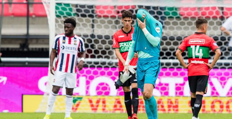 NEC laat derde zege liggen: uitblinkende debutant houdt tiental Willem II overeind