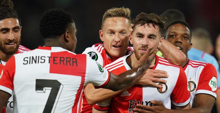 Feyenoord wint grimmige wedstrijd met twee gezichten van Slavia in kolkende Kuip