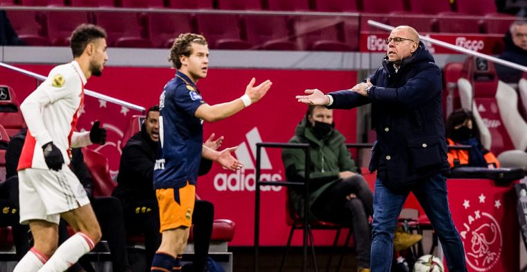 Grim over verloren 'wedstrijd op zich' tegen Ajax: 'Gaan we niet analyseren'