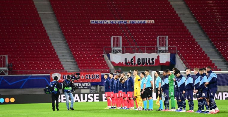 Leipzig recht in leeg stadion de rug na trainersontslag, einde verhaal Club Brugge