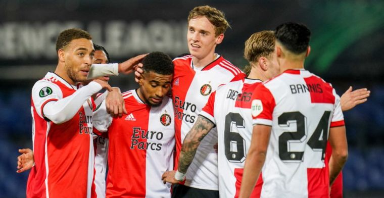 Feyenoord wint ook laatste groepsduel, Nelson maakt eerste goal in lege Kuip