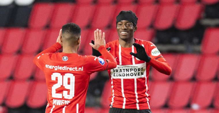Voor Madueke zit 2021 erop, maar PSV haalt enigszins opgelucht adem