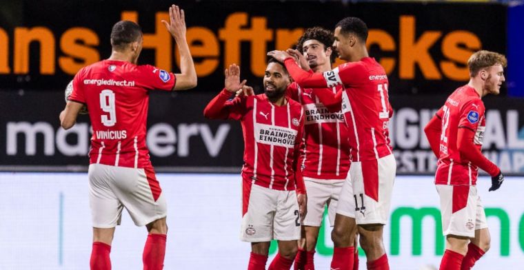 PSV neemt koppositie weer over van Ajax na overtuigende zege op RKC