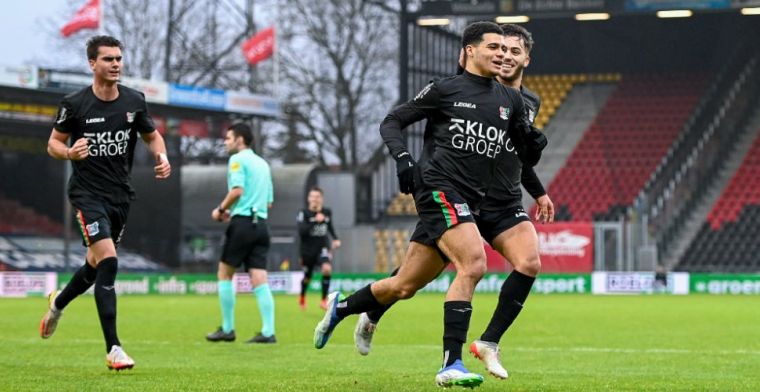 NEC springt over Go Ahead na winst in Deventer, knal Tavsan hoogtepunt van duel