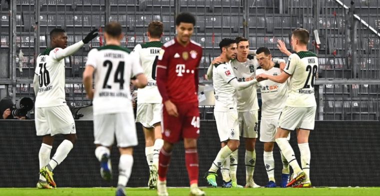 16 (!) afwezigen doen Bayern de das om, tweede verlies tegen Gladbach dit seizoen