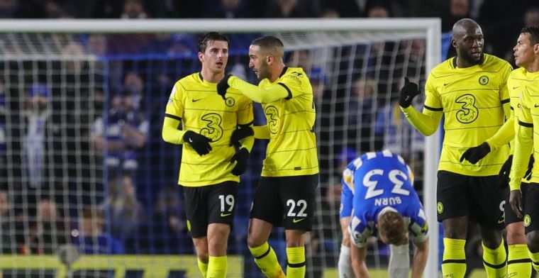 Chelsea dreigt verder achterop te raken: goal Ziyech niet genoeg tegen Brighton