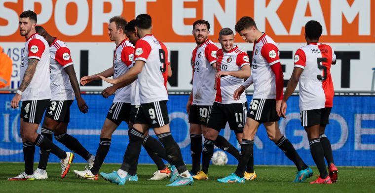 Feyenoord profiteert van fouten RKC en wint door goals Kökcü en Hendrix