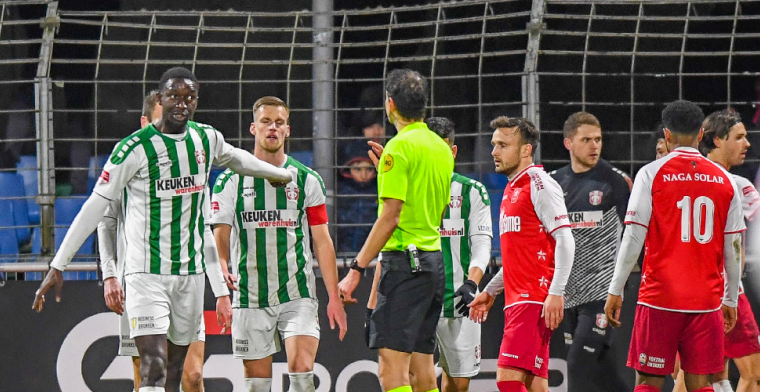 Akelig racisme-incident: FC Dordrecht - MVV in blessuretijd gestaakt