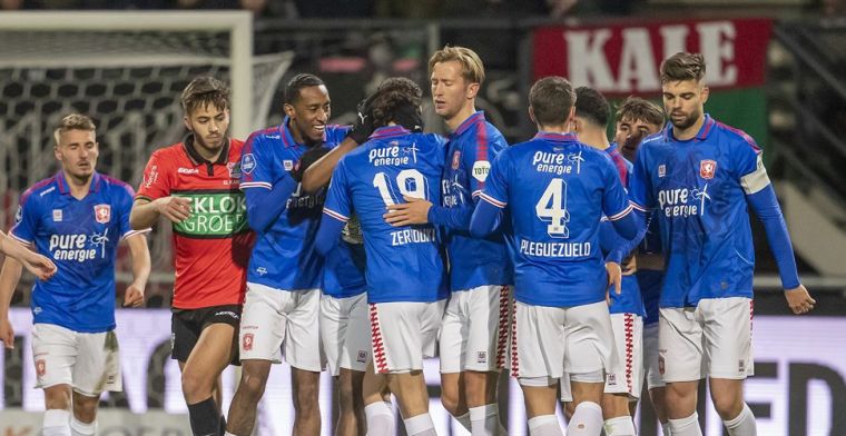 FC Twente breekt NEC na rode kaart en komt op gelijke hoogte met Feyenoord