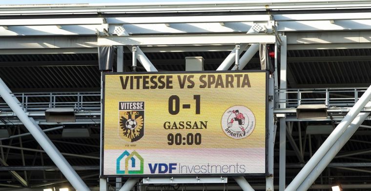 Sparta trekt zege over de streep in 'duel van zes minuten' tegen Vitesse