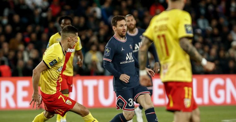 Fantastische goal van Messi bezorgt PSG de titel ondanks remise tegen Lens
