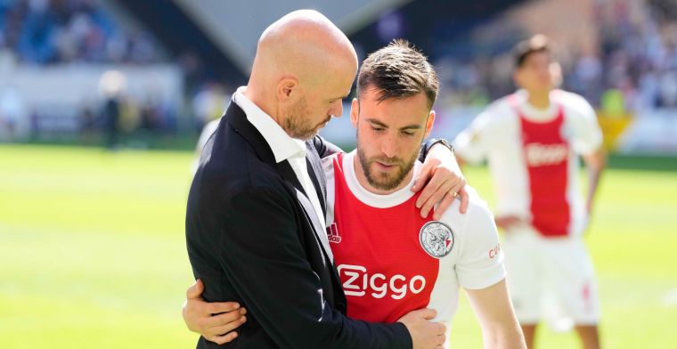 Ten Hag prijst Tagliafico de hemel in bij Ajax: 'Ik ben hem ontzettend dankbaar'