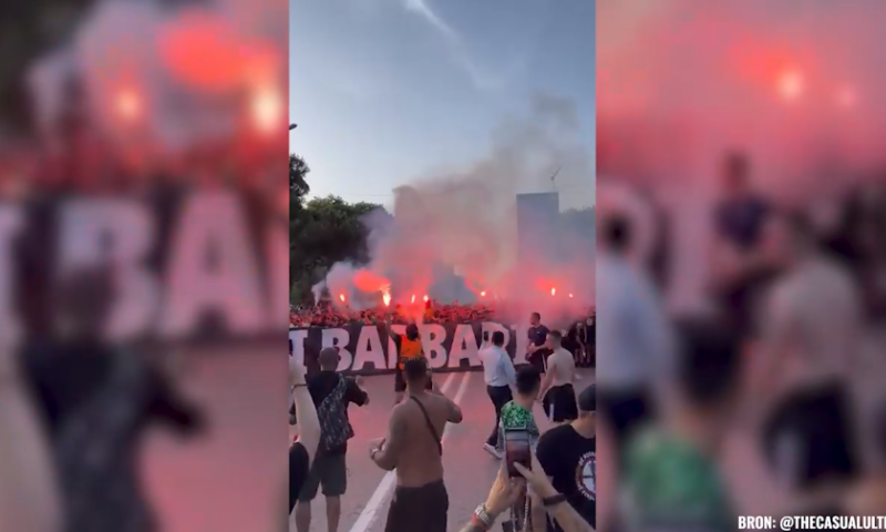 Indrukwekkend: waanzinnige Feyenoord-mars richting Europese finale