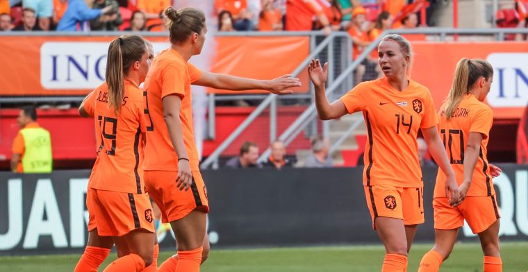 Oranje Leeuwinnen boeken zege in uitzwaaiwedstrijd en kunnen naar EK gaan toeleven