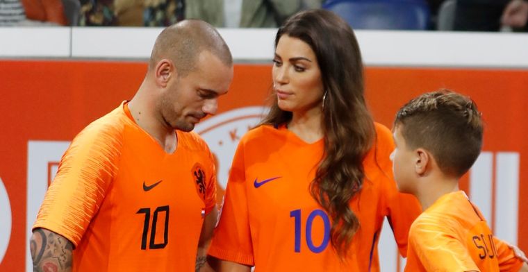 Buitenspel: hopende Sneijder reageert op foto's met Yolanthe op Ibiza