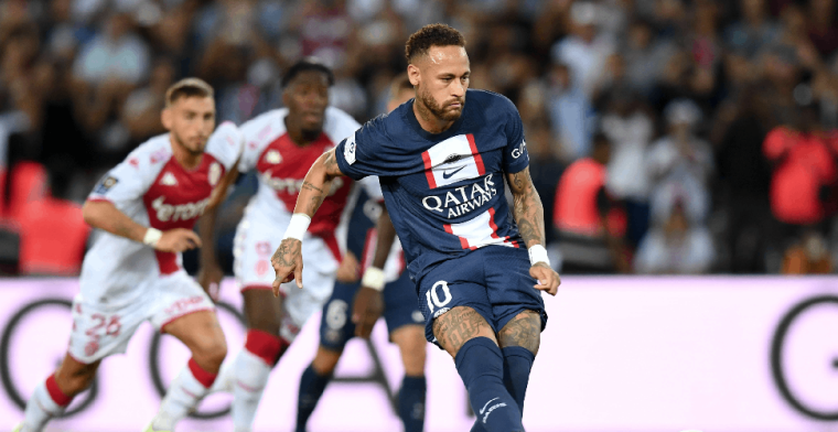 Paris Saint-Germain worstelt met AS Monaco, maar Neymar voorkomt nederlaag
