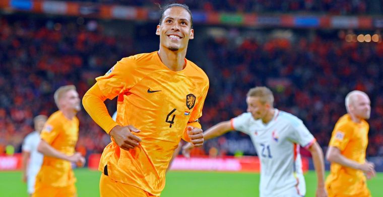LIVE: Nederland wint met 1-0 van België na goal van aanvoerder Van Dijk (gesloten)