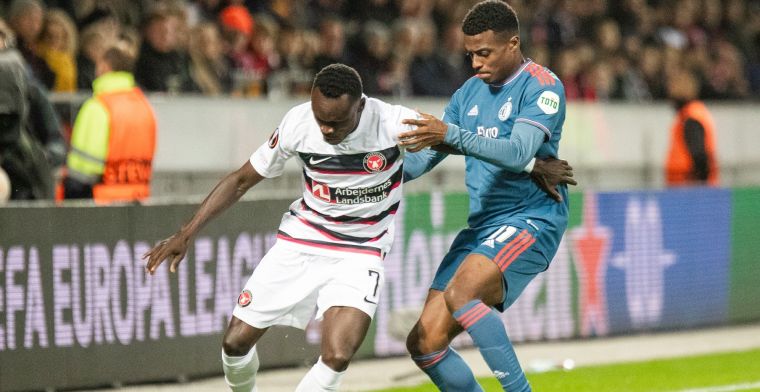 Feyenoord lijdt zuur puntenverlies en geeft voorsprong laat weg bij Midtjylland