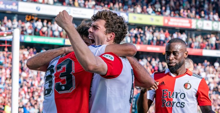 Feyenoord wint belangrijke krachtmeting tegen tiental van FC Twente