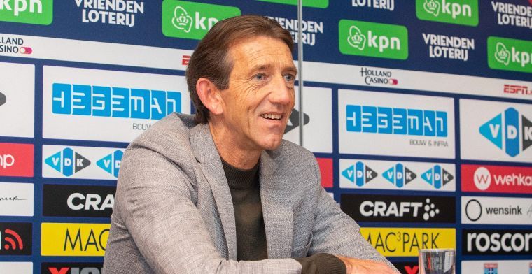 PEC Zwolle en Willems komen er niet uit: 'Je hoopt goed uit elkaar te gaan'