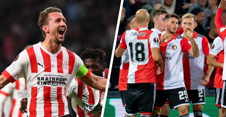 Europa League-groepsfase zit erop: dit verdienden PSV en Feyenoord in Europa