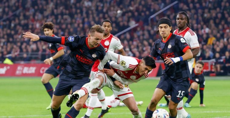 PSV overleeft late Ajax-storm en grijpt koppositie in Amsterdam