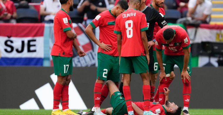Uitvallen Mazraoui grote smet op puntendeling Marokko tegen Kroatië