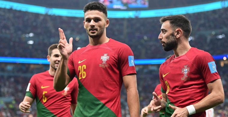 Portugal vernedert Zwitserland: Ronaldo-vervanger Ramos de grote man met hattrick
