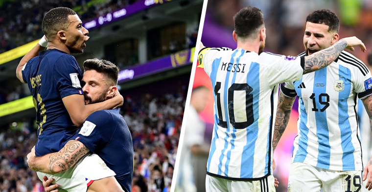 Spelersbattle: Frankrijk wint WK-finale ruim op papier, Messi verslaat Mbappé wel