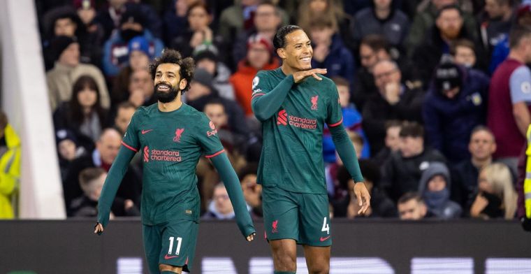 Liverpool dankt Salah, Van Dijk en Bajcetic en bezorgt Emery eerste nederlaag